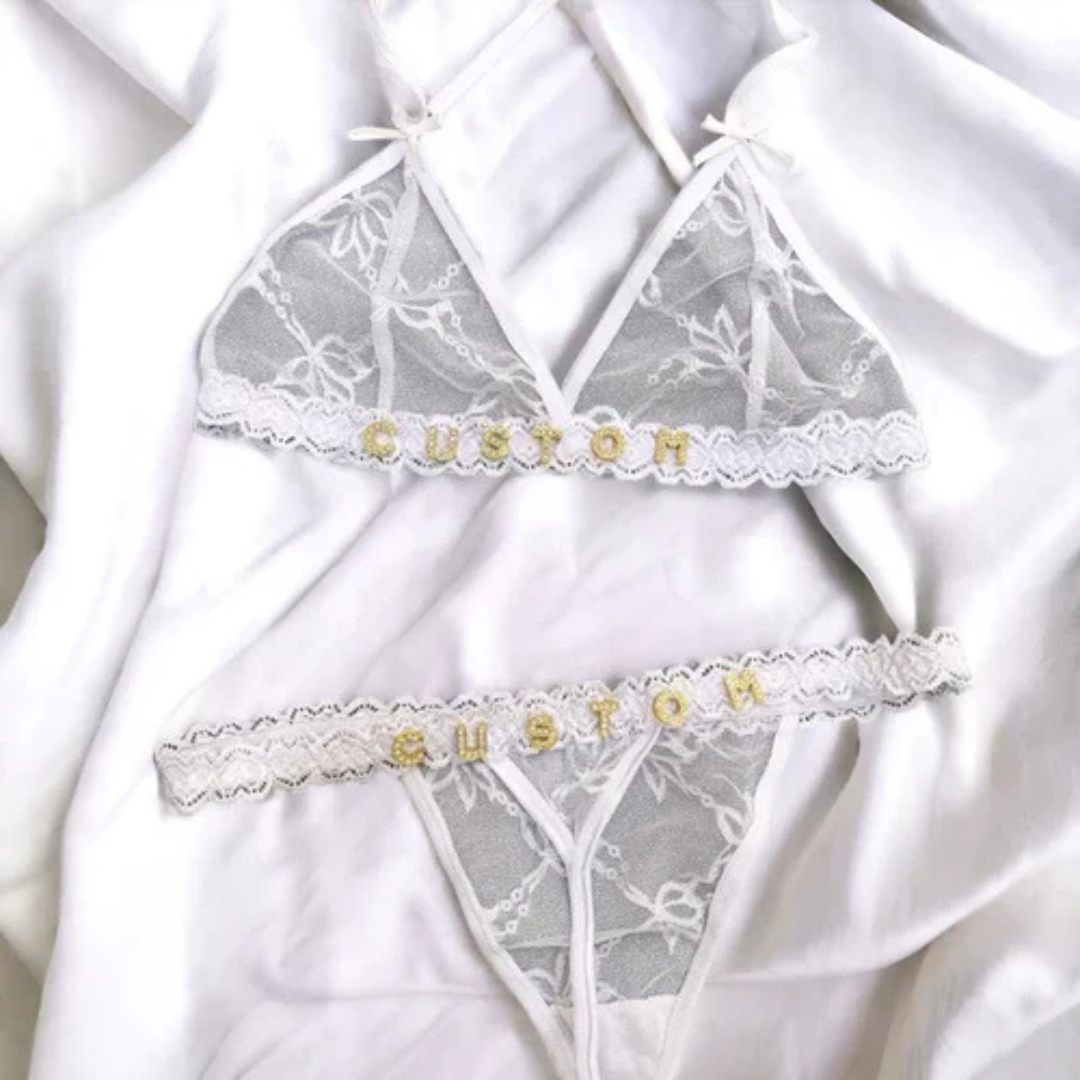 LuxeLace™ – Personalisierte Dessous mit funkelnde Strasssteinen