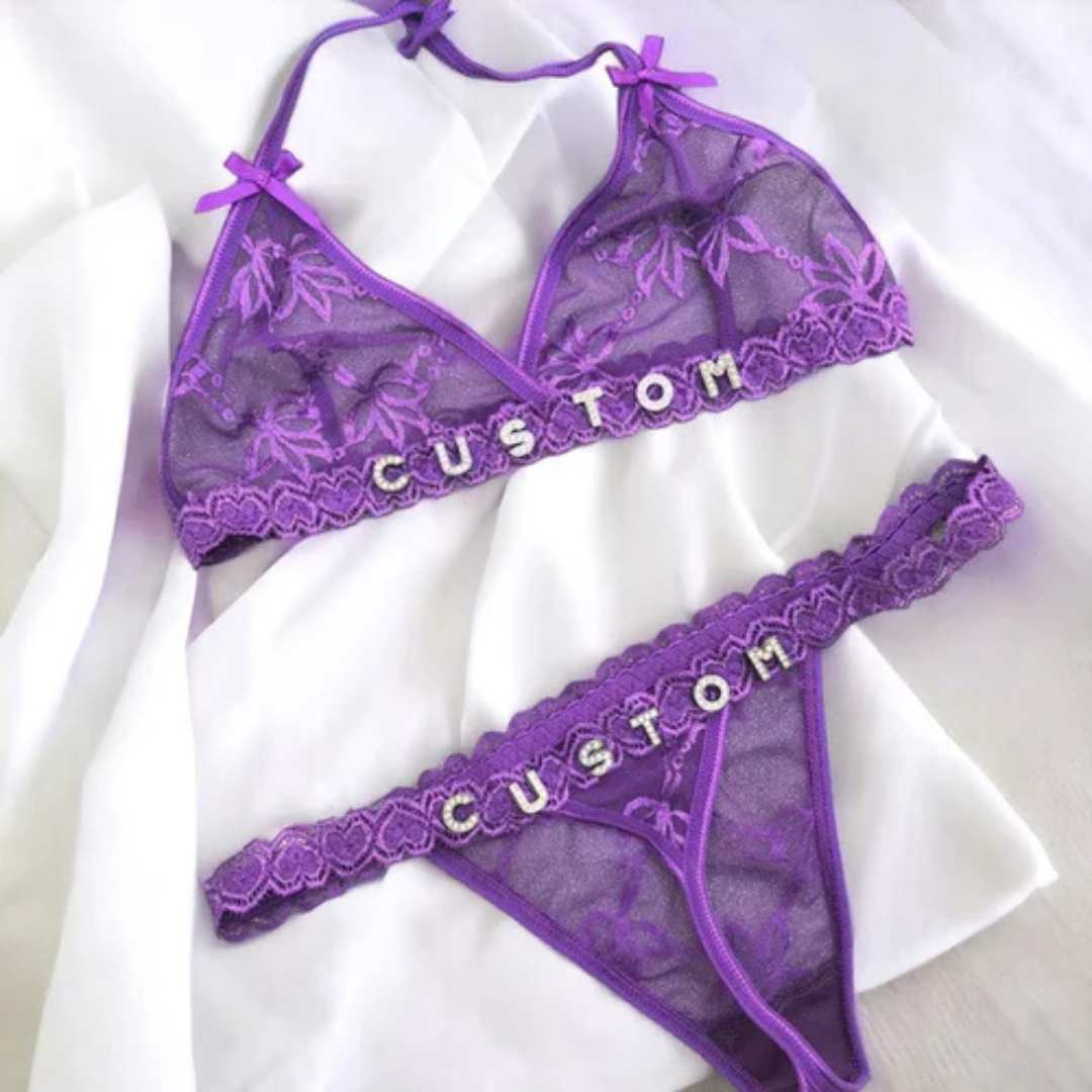 LuxeLace™ – Personalisierte Dessous mit funkelnde Strasssteinen