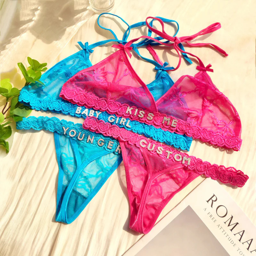 LuxeLace™ – Personalisierte Dessous mit funkelnde Strasssteinen