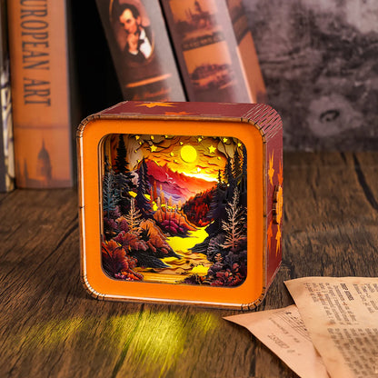 3D Holz Puzzle Night Light