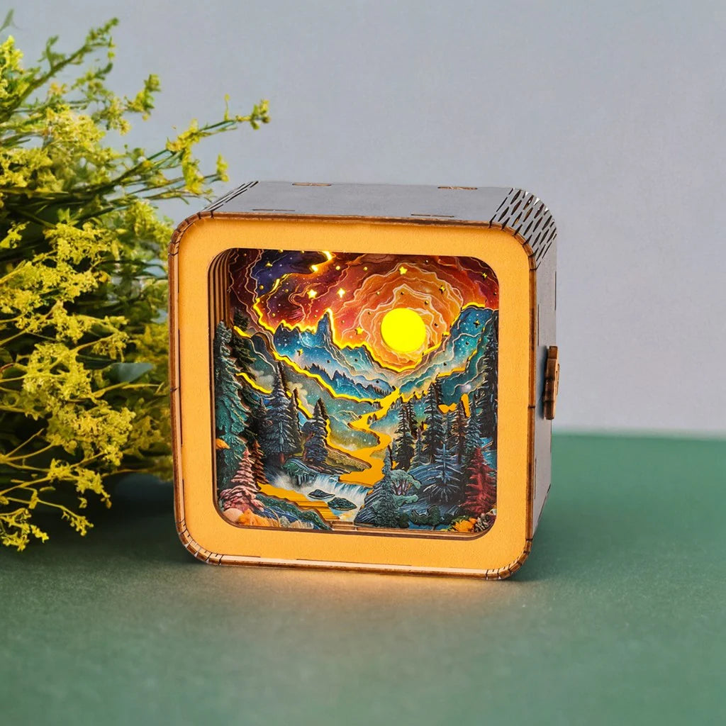 3D Holz Puzzle Night Light