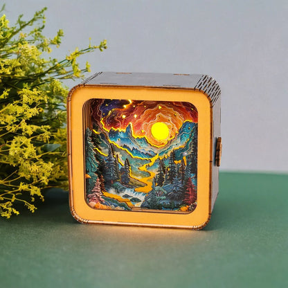 3D Holz Puzzle Night Light