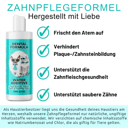 Belora's AquaDent™ Pets – Wasserzusatz für gesunde Zähne bei Hunden & Katzen