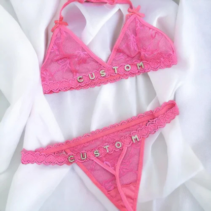 LuxeLace™ – Personalisierte Dessous mit funkelnde Strasssteinen