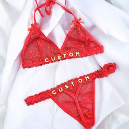 LuxeLace™ – Personalisierte Dessous mit funkelnde Strasssteinen